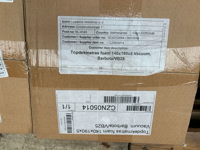 3x topdekmatras (1x 130x190x5, 2x 140x190x5) - afbeelding 2 van  2
