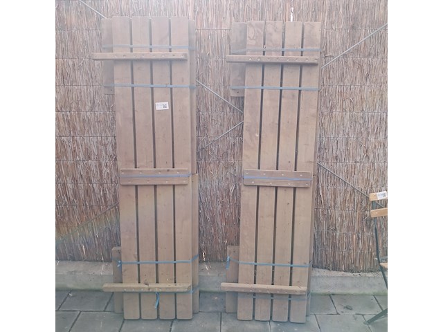 3x tuinbank, o.a. hillhout - afbeelding 2 van  9