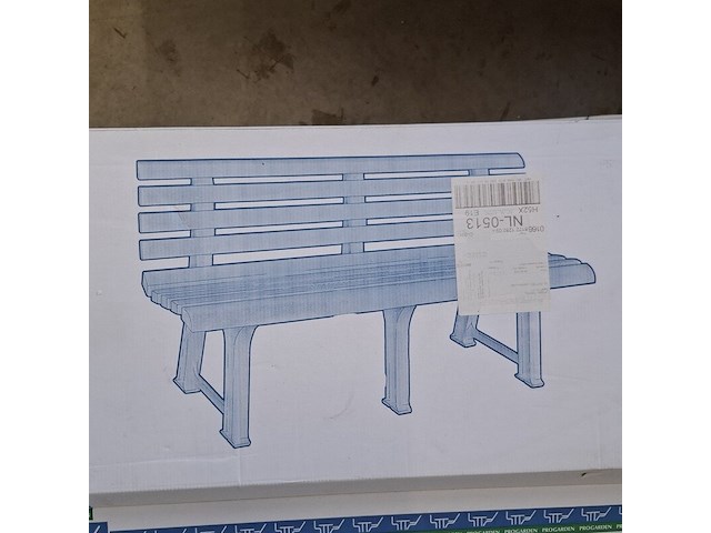 3x tuinbank, orchidea, bianco - afbeelding 2 van  4