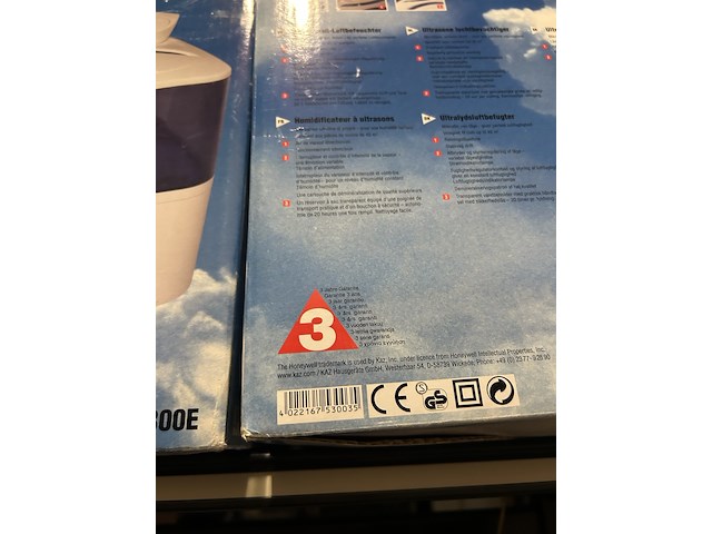 3x ultrasone luchtbevochtiger honeywell - afbeelding 4 van  4