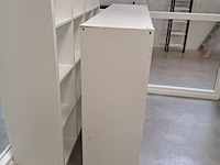 3x vakkenkast en 1x dossierladekast o.a. ikea, wit en zwart - afbeelding 3 van  5