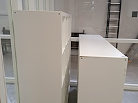 3x vakkenkast en 1x dossierladekast o.a. ikea, wit en zwart - afbeelding 4 van  5