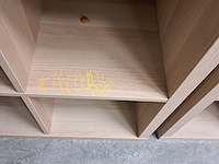3x vakkenkast ikea, kallax, beuken - afbeelding 3 van  5