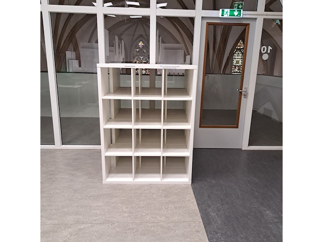 3x vakkenkast ikea, kallax, wit - afbeelding 1 van  6