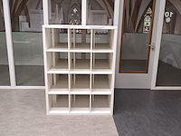 3x vakkenkast ikea, kallax, wit