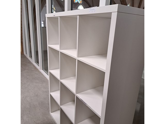 3x vakkenkast ikea, kallax, wit - afbeelding 4 van  6