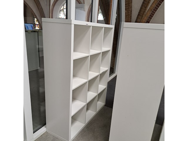 3x vakkenkast ikea, kallax, wit - afbeelding 5 van  6