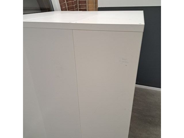 3x vakkenkast ikea, kallax, wit - afbeelding 3 van  5