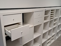 3x vakkenkast ikea, kallax, wit - afbeelding 2 van  5