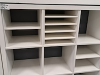 3x vakkenkast ikea, kallax, wit - afbeelding 4 van  5