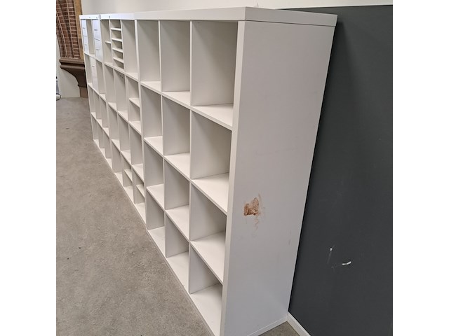 3x vakkenkast ikea, kallax, wit - afbeelding 5 van  5