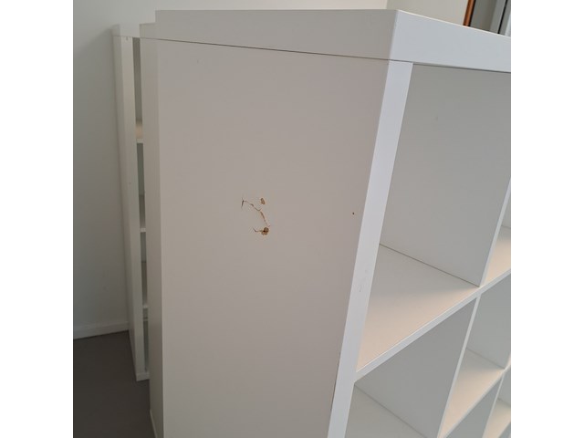 3x vakkenkast ikea, kallax, wit - afbeelding 3 van  5