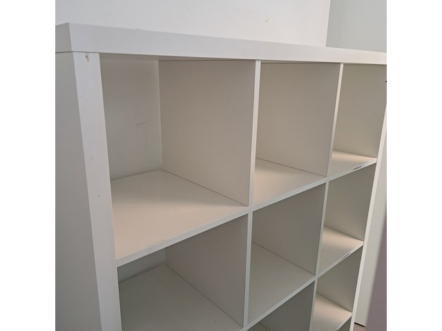 3x vakkenkast ikea, kallax, wit - afbeelding 4 van  5