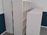 3x vakkenkast ikea, kallax, wit - afbeelding 2 van  6
