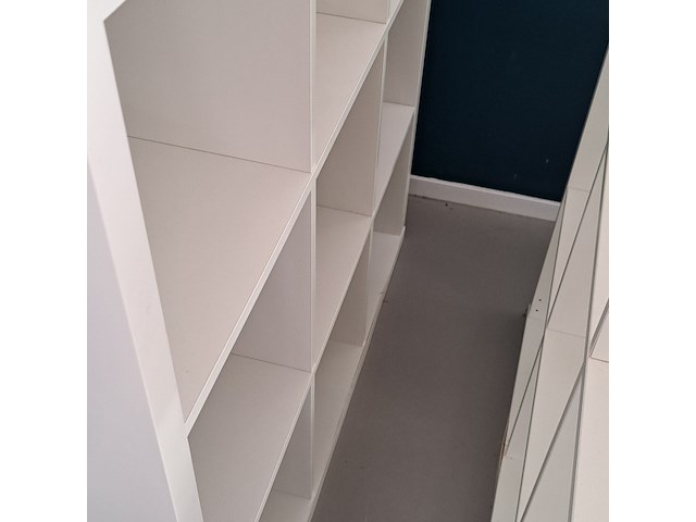 3x vakkenkast ikea, kallax, wit - afbeelding 5 van  6