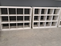 3x vakkenkast ikea, kallax, wit - afbeelding 1 van  7