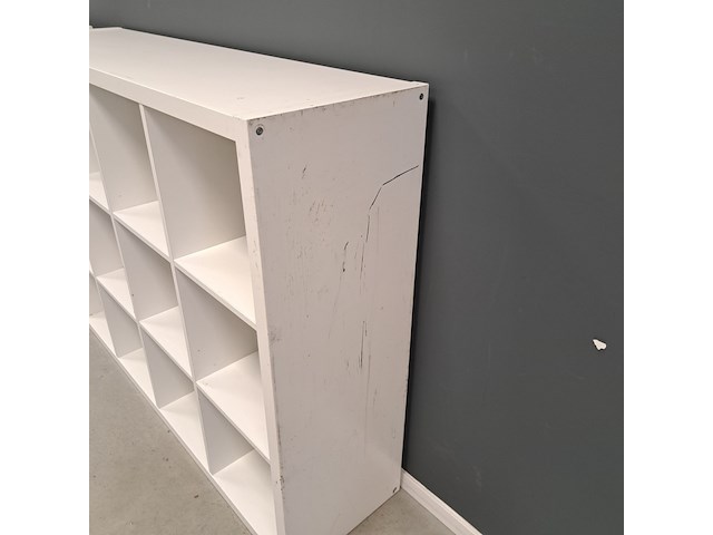 3x vakkenkast ikea, kallax, wit - afbeelding 4 van  7