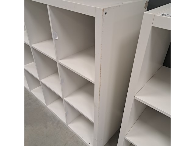3x vakkenkast ikea, kallax, wit - afbeelding 5 van  7