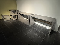 3x verkoop tafel, taupe - afbeelding 1 van  4