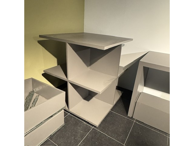 3x verkoop tafel, taupe - afbeelding 2 van  4