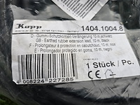 3x verlengkabel kopp, zwart - afbeelding 2 van  2