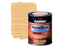 3x vernis acryl zijdeglans rambo, pantser, blank, 750 ml - afbeelding 1 van  2