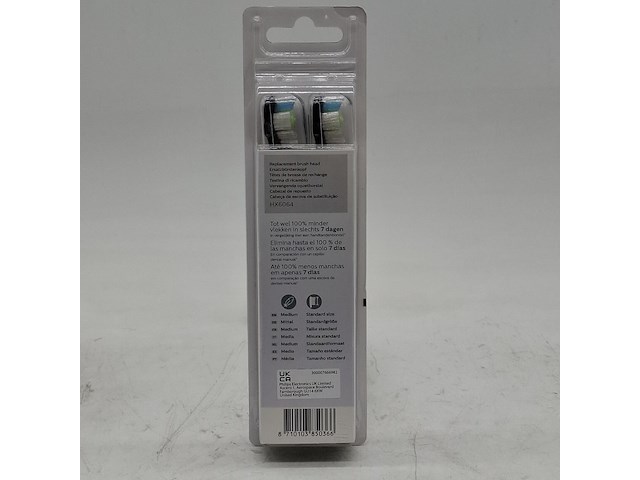 3x verpakking a 4x opzetstuk t.b.v tandenborstel, phillips, sonicare w2 - afbeelding 1 van  5