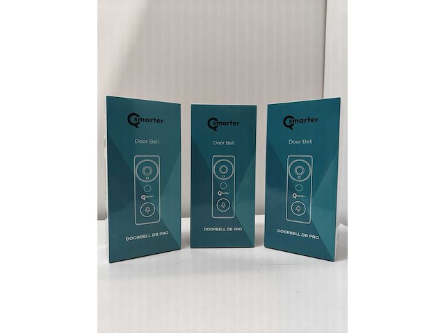 3x video deurbel qsmarter, db pro, zwart - afbeelding 2 van  2