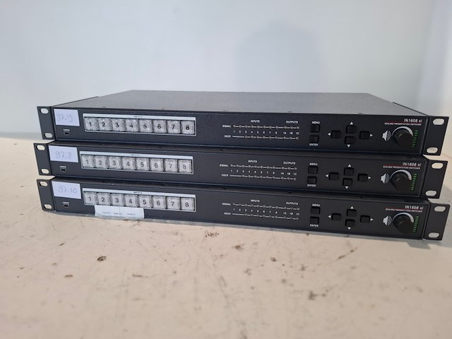 3x video switcher, extron, in1608 xi - afbeelding 2 van  5