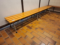 3x vintage zit/garderobebank - afbeelding 1 van  4