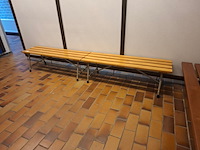 3x vintage zit/garderobebank - afbeelding 4 van  4