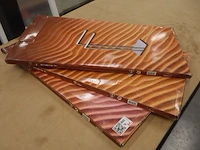 3x vrijstaande dubbele handdoekhouder aquasanit, qv085dcr, chroom - afbeelding 4 van  6