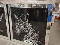 3x wall art glas, ambia - afbeelding 2 van  4