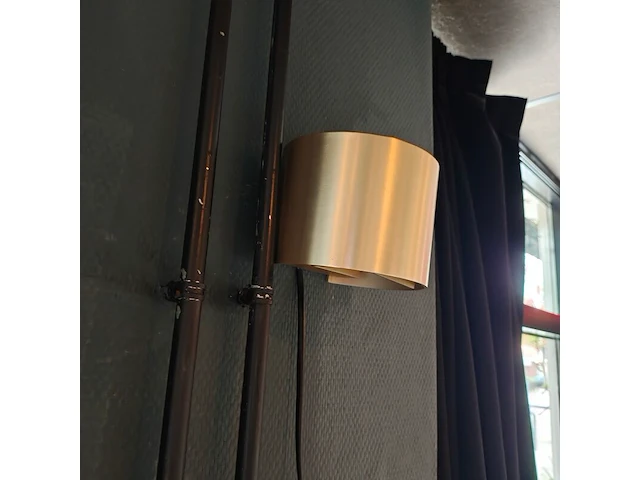 3x wand lampjes, goudkleurig - afbeelding 2 van  2