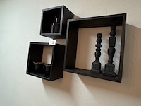 3x wandkastje en diverse decoratie