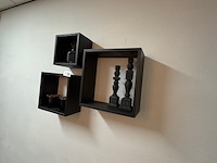 3x wandkastje en diverse decoratie - afbeelding 2 van  3