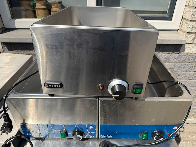 3x warmhoudplaten - 3x aubain mari + 3 pits gasfornuis - overige koken / bakken / grillen - afbeelding 2 van  4