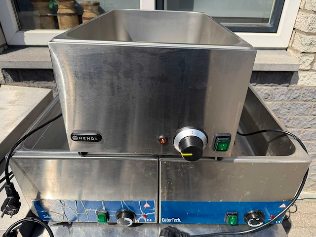3x warmhoudplaten - 3x aubain mari + 3 pits gasfornuis - overige koken / bakken / grillen - afbeelding 2 van  4