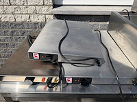 3x warmhoudplaten - 3x aubain mari + 3 pits gasfornuis - overige koken / bakken / grillen - afbeelding 4 van  4