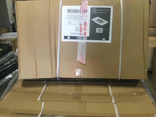 3x wastafel, allibert, v251583 | 80x49x19 cm, wit - afbeelding 3 van  3