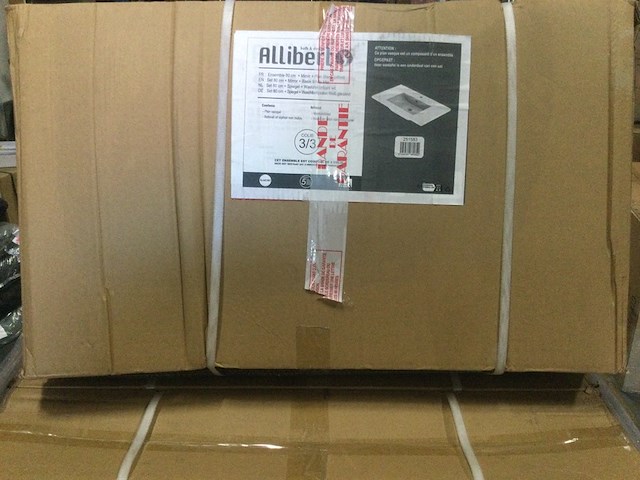 3x wastafel, allibert, v251583 | 80x49x19 cm, wit - afbeelding 3 van  3
