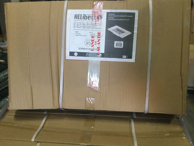 3x wastafel, allibert, v251583 | 80x49x19 cm, wit - afbeelding 3 van  3
