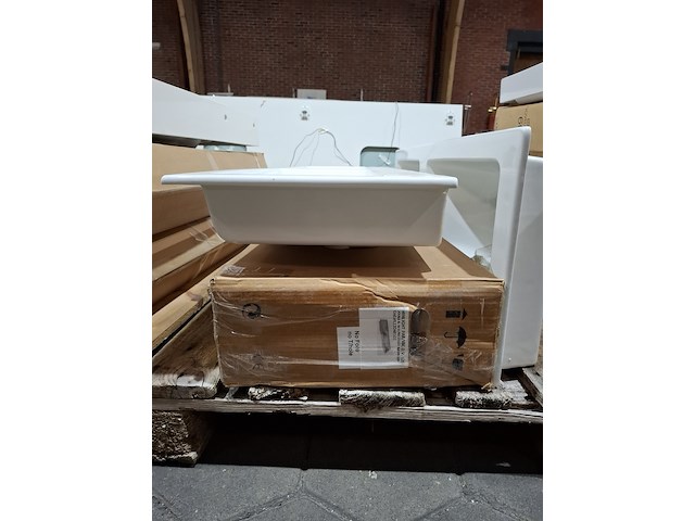 3x wastafel glans wit - afbeelding 6 van  7