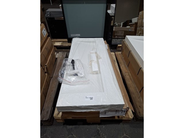 3x wastafel sienna 1200, glans wit - afbeelding 7 van  9