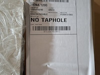 3x wastafel sienna 1200, glans wit - afbeelding 9 van  9