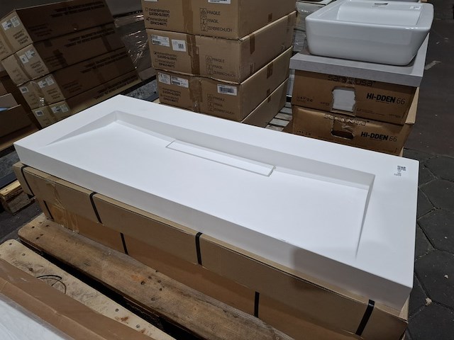 3x wastafel sienna 1200, mat wit - afbeelding 1 van  7