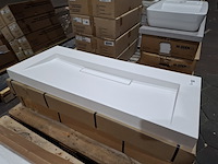 3x wastafel sienna 1200, mat wit - afbeelding 1 van  7