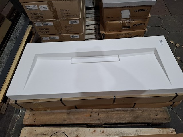 3x wastafel sienna 1200, mat wit - afbeelding 3 van  7