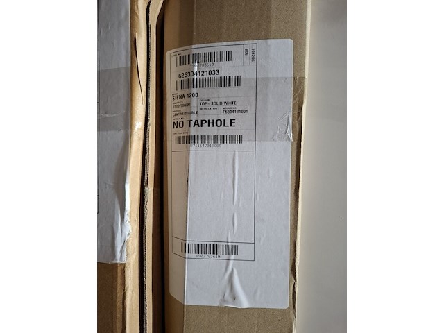 3x wastafel sienna 1200, mat wit - afbeelding 7 van  7