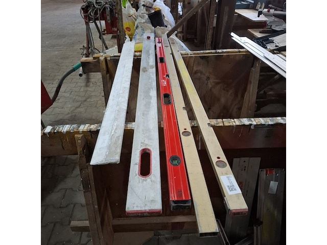 3x waterpas met 2x afrijlat - afbeelding 1 van  3